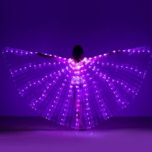 New purple led isis wings rave festival Mardi Gras